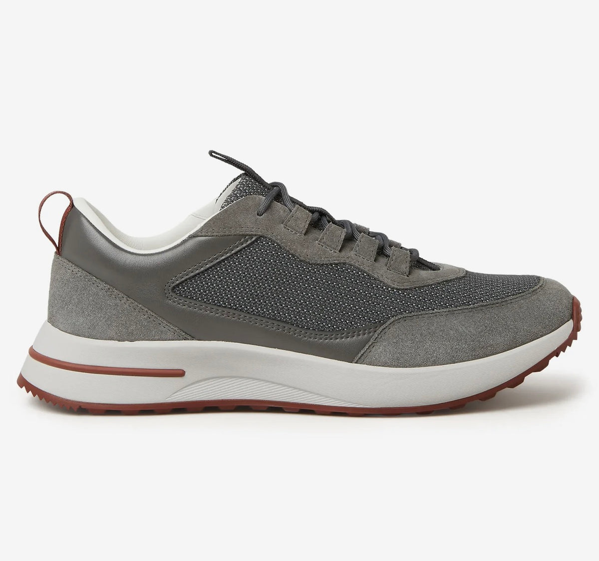 Loro Piana Week End Walk ‘Light Urban Stone’ Suede Mesh Sneaker